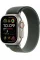 Apple Watch Ultra 2 49mm Natural Titanium Case with Green Trail Loop M/L 2024